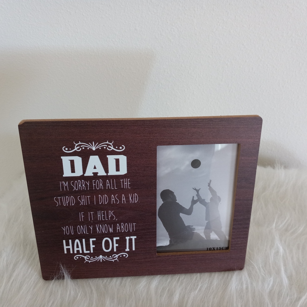 Funny Brown Dad Photo Frame